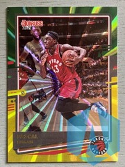 2020-21 Donruss Yellow Green Laser Prizm Parallel #48 Pascal Siakam
